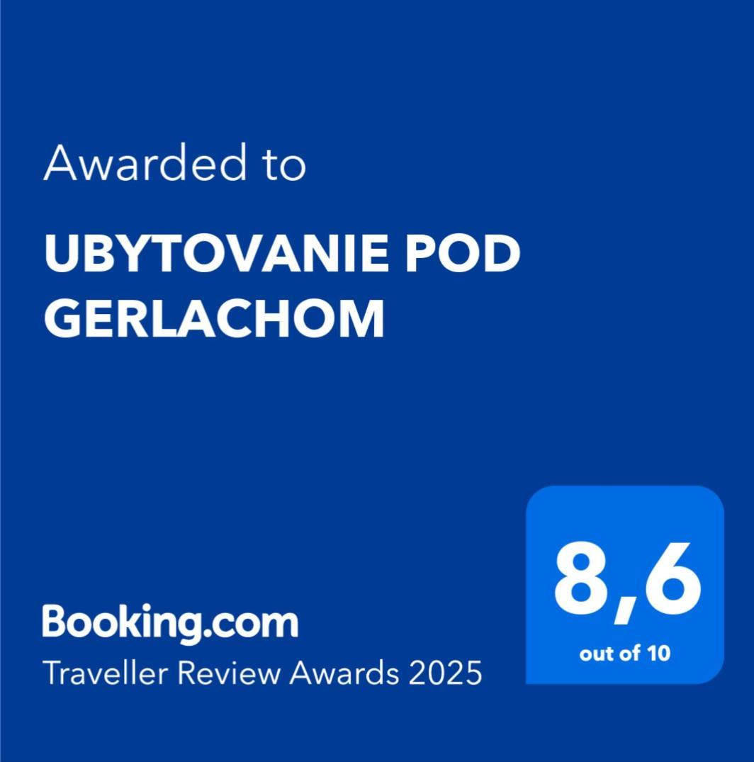 Ubytovanie Pod Gerlachom Vysoké Tatry Eksteriør billede